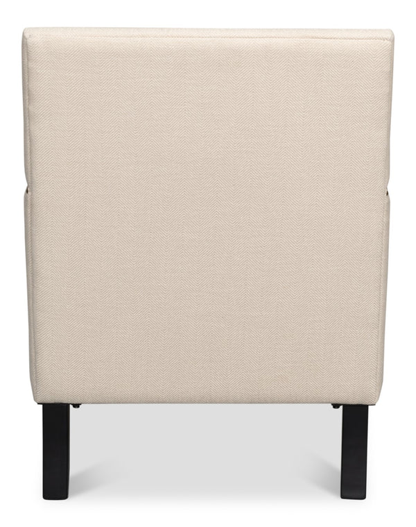 Sarreid Grady Chair Fabric - Elegant Maple & Soft Linen Upholstery For A Stylish Home Décor Upgrade Ivory  53787