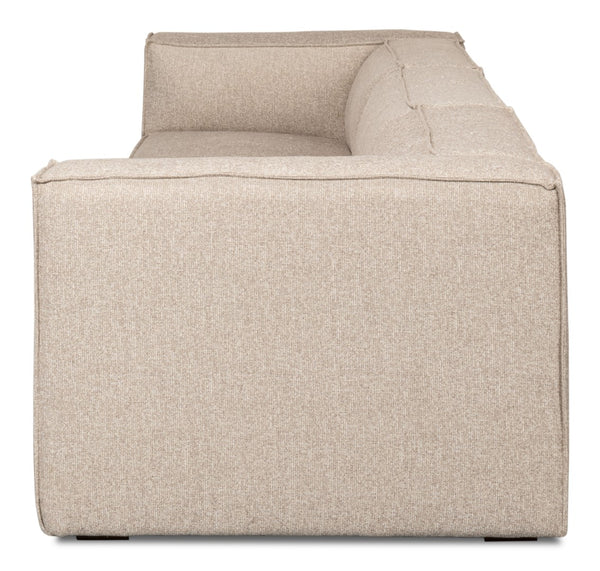 Sarreid Miles Sofa Fabric - Stylish Maple Linen Upholstery For Elegant Living Room Comfort And Durability Beige  53792
