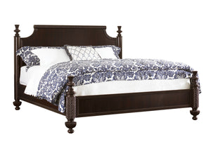 Lexington Tommy Bahama Home Diamond Head Bed - Elegant Mahogany Canopy Design For Luxurious Island Living And Timeless Style Kona  537-174c