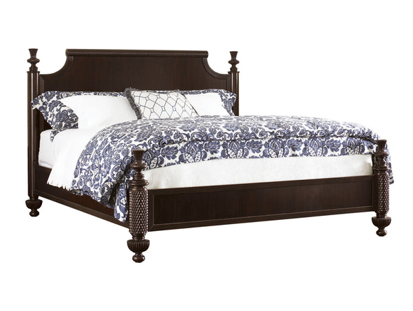 Lexington Tommy Bahama Home Diamond Head Bed - Elegant Mahogany Canopy Design For Luxurious Island Living And Timeless Style Kona  537-174c