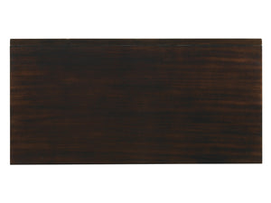 Lexington Tommy Bahama Home Starlight Mirrored Nightstand - Elegant Ribbon Stripe Mahogany With Antique Mirror Drawers & Shell Pulls Kona  537-624