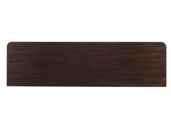 Lexington Tommy Bahama Home Palm Shores Buffet - Exquisite Ribbon Stripe Mahogany Design With Split Bamboo Doors & Elegant Storage Kona  537-852