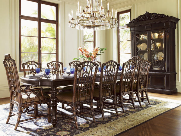 Lexington Tommy Bahama Home Islands Edge Dining Table - Exquisite British Colonial Design With Elegant Mahogany And Seating For Ten Kona  537-877