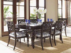Lexington Tommy Bahama Home Islands Edge Dining Table - Exquisite British Colonial Design With Elegant Mahogany And Seating For Ten Kona  537-877