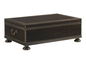 Lexington Tommy Bahama Home Sunset Cocktail Table - Exquisite Mahogany With Antique Brass Accents And Elegant Storage Drawers Kona  537-945
