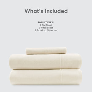 English Elm Cotton Blend Jersey Knit Sheet Set - Cozy Twin All-Season Bedding For Year-Round Comfort & Care B035P294165