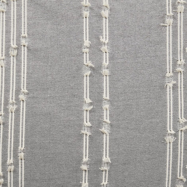 JLA Home INK+IVY - 3 INK+IVY Kara Cotton Jacquard Mini Comforter Set — Reversible Striped & Diamond Print, OEKO‑TEX Certified Elegance Gray II10-1270