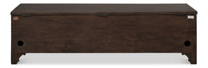 Sarreid Aarush Hand-carved Wooden Trunk - Exquisite Storage Solution With Unique Artistic Details Brown  53802