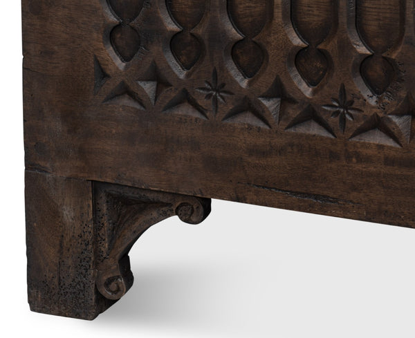 Sarreid Aarush Hand-carved Wooden Trunk - Exquisite Storage Solution With Unique Artistic Details Brown  53802
