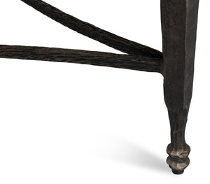 Sarreid Mykos Round Coffee Table - Elegant Iron Base With Stunning White Banswara Marble Top For Your Home Unknown  53805