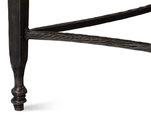 Sarreid Mykos Square Coffee Table – Elegant Iron Frame With Stunning White Banswara Marble Top Design Unknown  53806