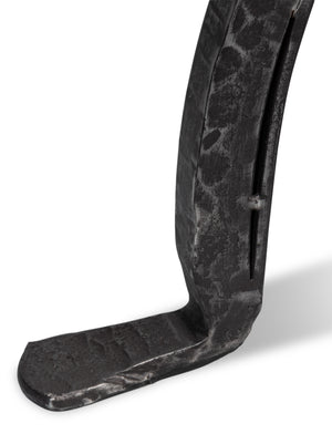 Sarreid Marylin Side Table - Elegant Old Iron Frame With Luxurious White Marble Top For Timeless Decor White  53807