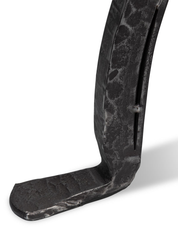 Sarreid Marylin Side Table - Elegant Old Iron Frame With Luxurious White Marble Top For Timeless Decor White  53807