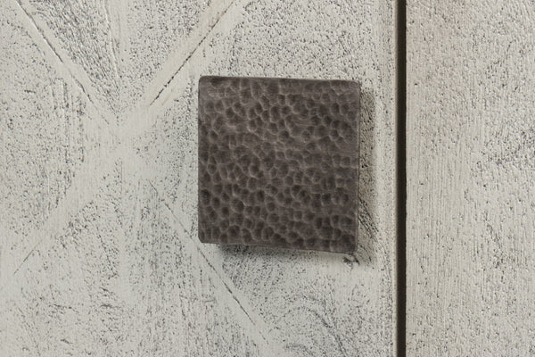 Sarreid Bricka Elegant 3 Door Sideboard In Grey/White - Durable Mango Wood For Stylish Storage Solutions Grey  53816