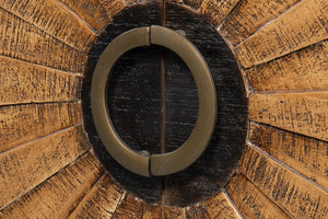 Sarreid Centrum Stylish 2 Door Sideboard - Elegant Mango Wood With Removable Shelf & Distressed Finish Brown  53817