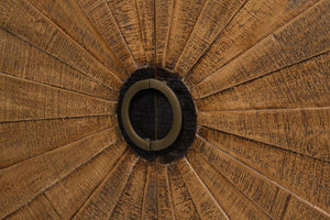 Sarreid Centrum Stylish 2 Door Sideboard - Elegant Mango Wood With Removable Shelf & Distressed Finish Brown  53817