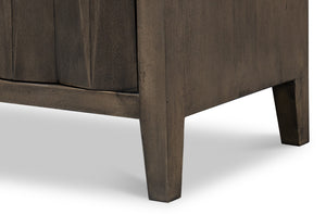 Sarreid Metropole Four Door Sideboard - Elegant Mango Wood Design With 2 Removable Shelves For Versatility Brown  53822