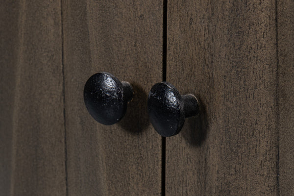 Sarreid Metropole Four Door Sideboard - Elegant Mango Wood Design With 2 Removable Shelves For Versatility Brown  53822