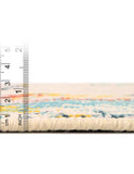 Unique Loom Outdoor Coastal Bodrum Machine Made Solid Print Rug Multi, Navy Blue/Yellow/Teal/Red 5' 3" x 8' 0"