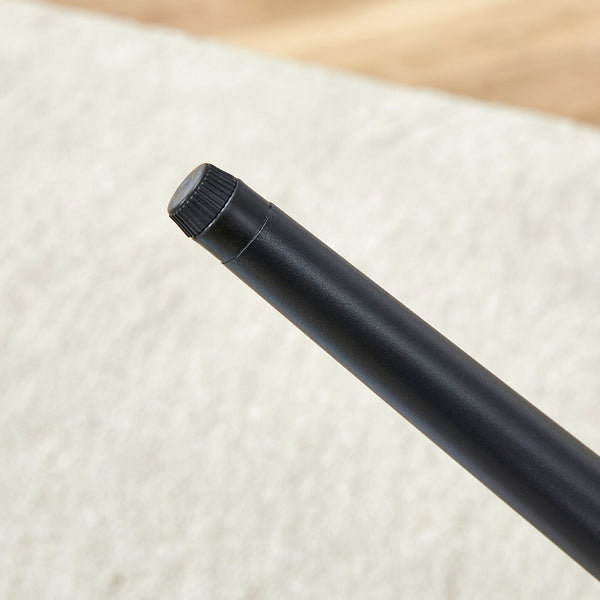 English Elm Comfortable Linen-Cotton Dining Chairs Set of Four with Curved Widened Cushions and Black Legs, Breathable Upholstery Light Gray 23.43 L x 22.83 W x 19.29 H W1512P409477