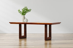 Sarreid Versatilis Dining Table - Elegant Mango Base With Luxurious Marble Top For Timeless Dining Style Brown  53842