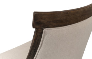 Sarreid Lucas Side Chair - Luxurious 100% Linen Upholstery With Durable Ash Frame For Ultimate Comfort Beige  53847