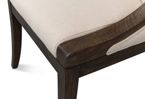 Sarreid Lucas Side Chair - Luxurious 100% Linen Upholstery With Durable Ash Frame For Ultimate Comfort Beige  53847