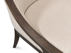 Sarreid Lucas Side Chair - Luxurious 100% Linen Upholstery With Durable Ash Frame For Ultimate Comfort Beige  53847