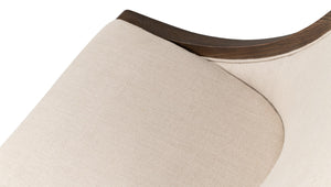 Sarreid Lucas Side Chair - Luxurious 100% Linen Upholstery With Durable Ash Frame For Ultimate Comfort Beige  53847