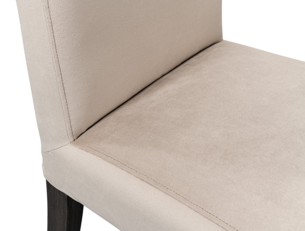 Sarreid Sawyer Side Chair - Luxe Velvet Upholstered Set Of 2 In Maple - Perfect For Stylish Dining Spaces! Beige  53850