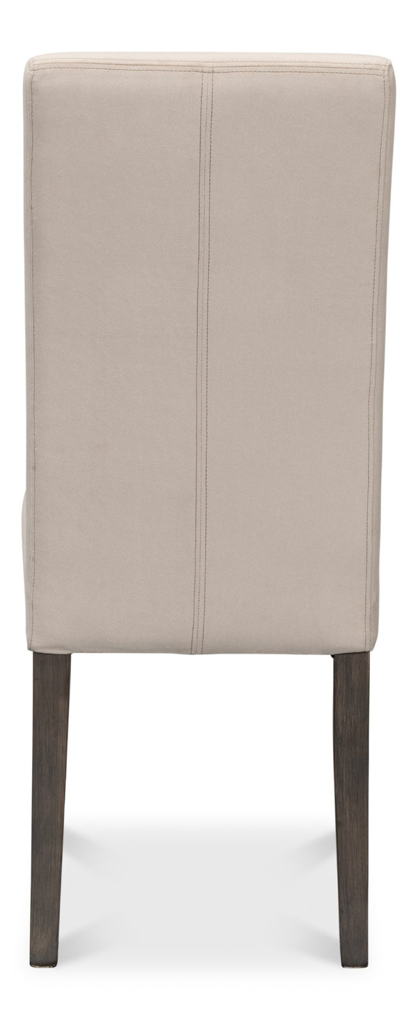 Sarreid Sawyer Side Chair - Luxe Velvet Upholstered Set Of 2 In Maple - Perfect For Stylish Dining Spaces! Beige  53850
