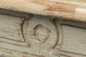 Sarreid Elise Dining Table In Sage Green With Natural Pine Top - Stylish And Modern Home Dining Solution Green  53856