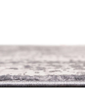 Unique Loom Aberdeen Stanhope Machine Made Border Rug Gray, Beige/Ivory 4' 1" x 6' 1"