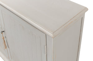 Sarreid Harper Sideboard - Elegant Pine Design With Soft Grey Finish And Secure 2 Locks & Keys For Storage Grey  53862