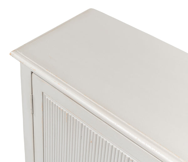 Sarreid Harper Sideboard - Elegant Pine Design With Soft Grey Finish And Secure 2 Locks & Keys For Storage Grey  53862