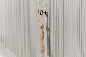 Sarreid Harper Sideboard - Elegant Pine Design With Soft Grey Finish And Secure 2 Locks & Keys For Storage Grey  53862