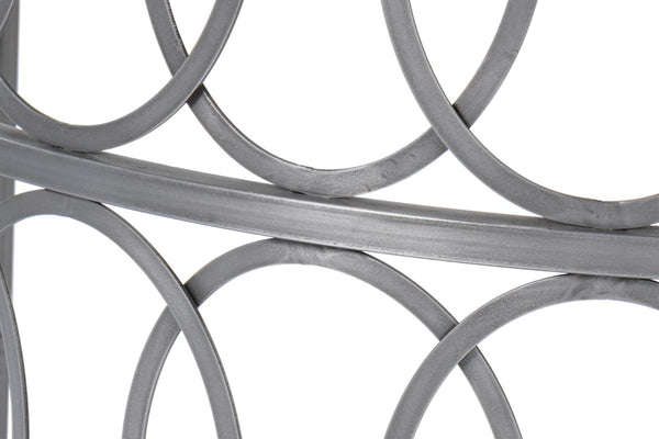 Sarreid Olympia Demilune Table - Elegant White Banswara Marble Top With Sturdy Iron Base In Old Finish Black  53875