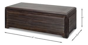 Sarreid Details Cocktail Table - Stylish Bluemoon Finish, Durable Acacia Wood For Modern Living Spaces Unknown  53878