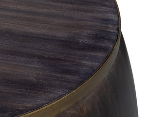 Sarreid Details Side Table - Elegant Bluemoon Finish In Durable Acacia Wood For Stylish Home Decor Brown  53880