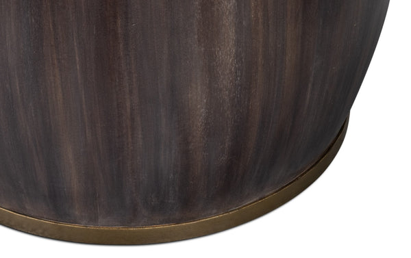 Sarreid Details Side Table - Elegant Bluemoon Finish In Durable Acacia Wood For Stylish Home Decor Brown  53880