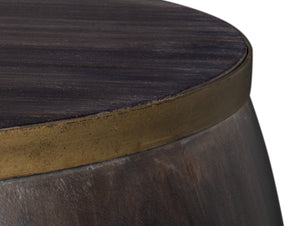 Sarreid Details Side Table - Elegant Bluemoon Finish In Durable Acacia Wood For Stylish Home Decor Brown  53880
