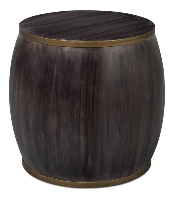 Sarreid Details Side Table - Elegant Bluemoon Finish In Durable Acacia Wood For Stylish Home Decor Brown  53880