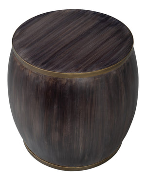 Sarreid Details Side Table - Elegant Bluemoon Finish In Durable Acacia Wood For Stylish Home Decor Brown  53880