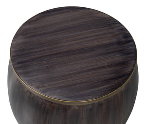Sarreid Details Side Table - Elegant Bluemoon Finish In Durable Acacia Wood For Stylish Home Decor Brown  53880