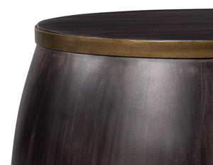 Sarreid Details Side Table - Elegant Bluemoon Finish In Durable Acacia Wood For Stylish Home Decor Brown  53880