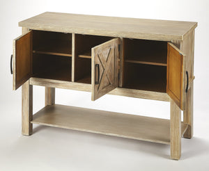 Butler Specialty Chateau Urban Buffet - Acacia Wood Storage With Stylish "X" Design For Elegant Entertaining Spaces Natural Wood Acacia Solids,Birch Veneer,Mdf,Plywood,Hardware,Steel,Antique Finish 5388284-butler