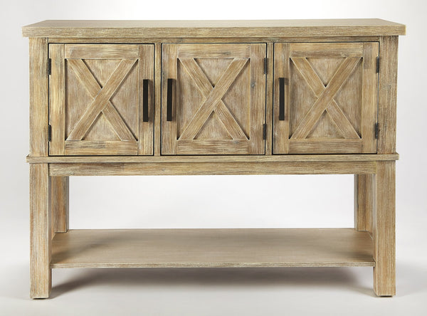 Butler Specialty Chateau Urban Buffet - Acacia Wood Storage With Stylish "X" Design For Elegant Entertaining Spaces Natural Wood Acacia Solids,Birch Veneer,Mdf,Plywood,Hardware,Steel,Antique Finish 5388284-butler