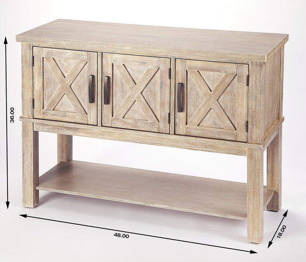Butler Specialty Chateau Urban Buffet - Acacia Wood Storage With Stylish "X" Design For Elegant Entertaining Spaces Natural Wood Acacia Solids,Birch Veneer,Mdf,Plywood,Hardware,Steel,Antique Finish 5388284-butler