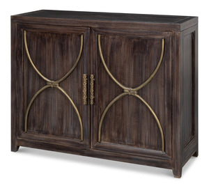 Sarreid Details 2 Door Credenza - Stunning Bluemoon Finish In Durable Acacia Wood For Modern Elegance Brown  53883