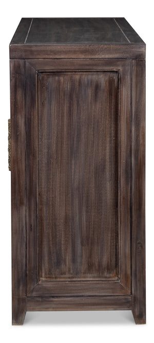 Sarreid Details 2 Door Credenza - Stunning Bluemoon Finish In Durable Acacia Wood For Modern Elegance Brown  53883